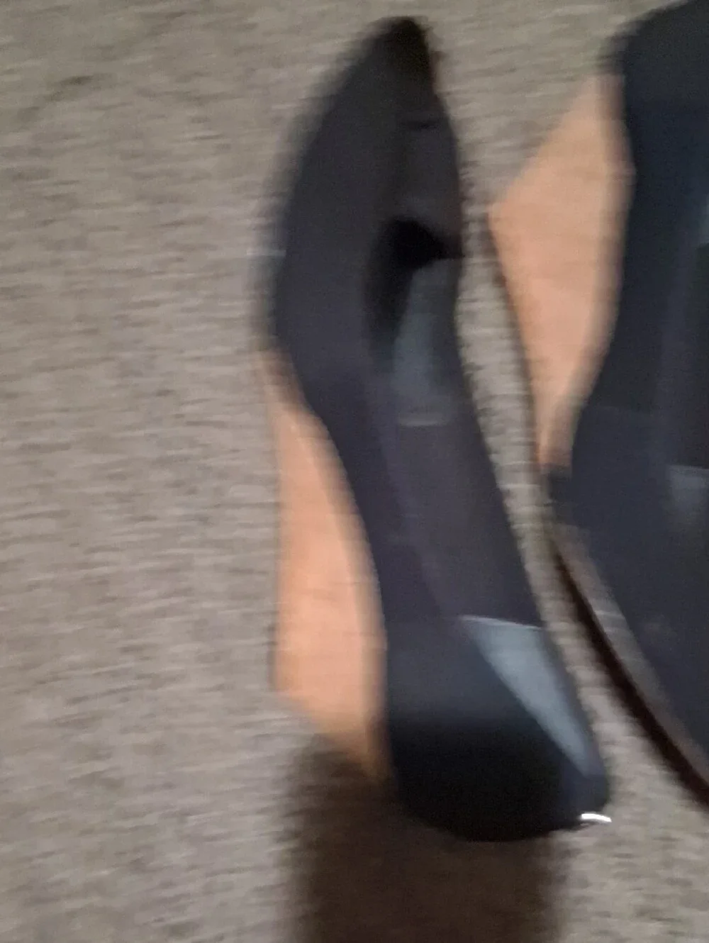 Donald J. Pliner Black Peep-Toe Heels